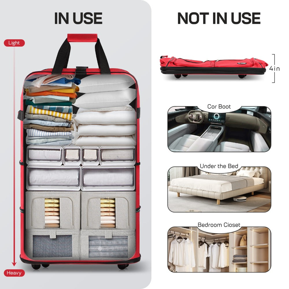 Carry On Luggage – 40 Inch, Expandable, Foldable, Spinner Wheels – detail view 17