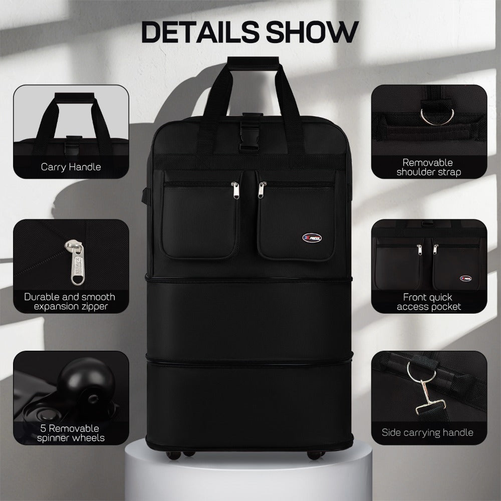 Carry On Luggage – 40 Inch, Expandable, Foldable, Spinner Wheels – detail view 23