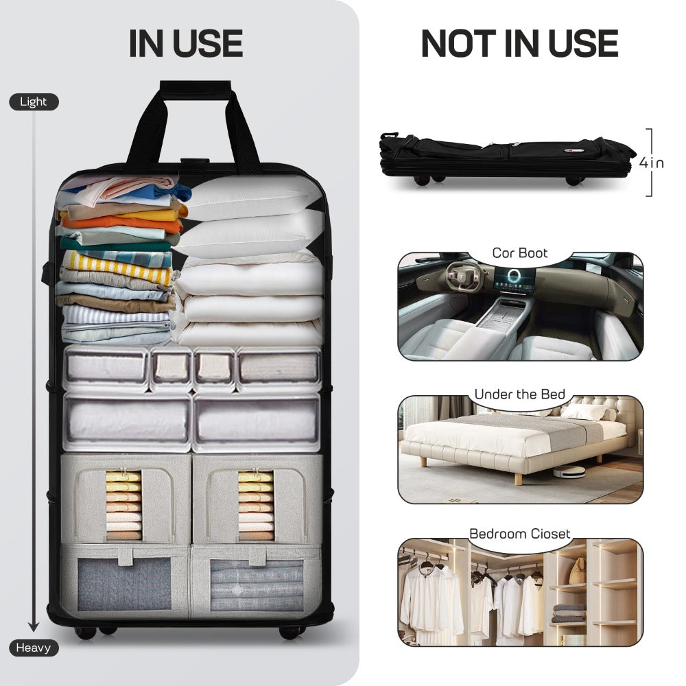 Carry On Luggage – 40 Inch, Expandable, Foldable, Spinner Wheels – detail view 24