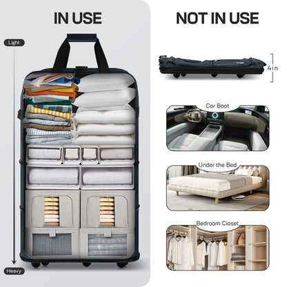 Carry On Luggage – 40 Inch, Expandable, Foldable, Spinner Wheels – detail view 30