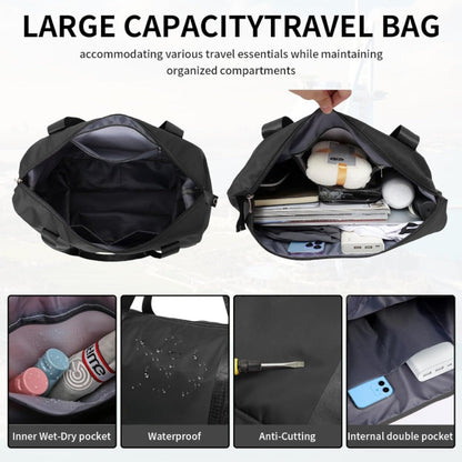 Carry On Luggage – Nylon, Foldable, Large Capacity, Lightweight – detail view 7