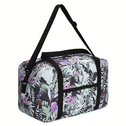Carry On Luggage – for Travel, Floral Print Duffel Weekender Overnight – detail view 24