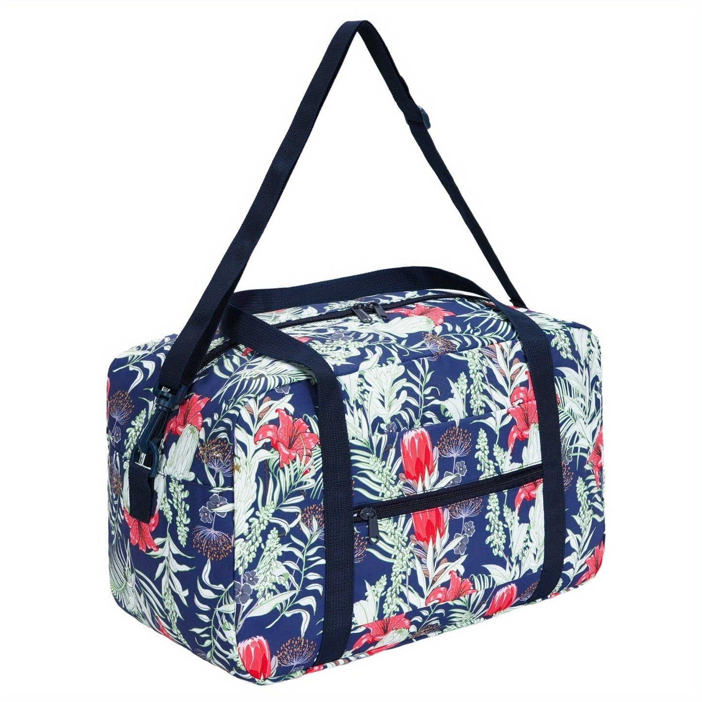 Carry On Luggage – for Travel, Floral Print Duffel Weekender Overnight – detail view 23