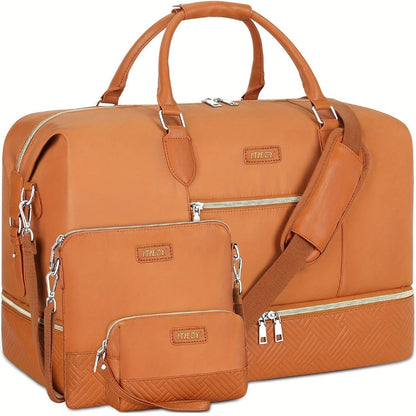 Carry On Luggage – for Travel, Large Weekender Shoe Compartment Duffel – alternate view