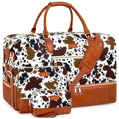 Carry On Luggage – for Travel, Large Weekender Shoe Compartment Duffel – front view