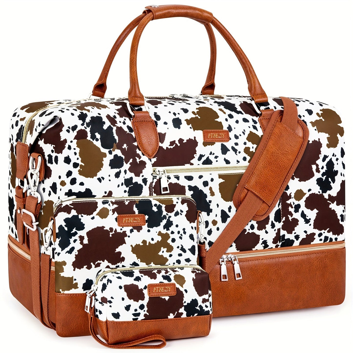 Carry On Luggage – for Travel, Patterned Weekender Shoe Compartment Large – alternate view