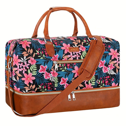 Carry On Luggage – for Travel, Patterned Weekender Shoe Compartment Large – front view - product view 11