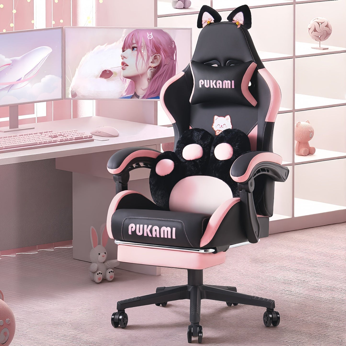 Gaming Chair shown in the Black option