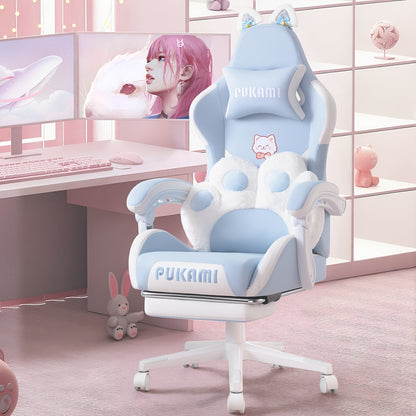 Gaming Chair shown in the Blue option