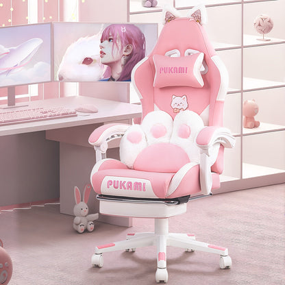 Gaming Chair shown in the pink option