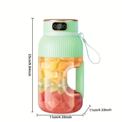 33.8-Ounce Portable Blender and Juicer with Top Digital Display in N99, Cyan or White Options