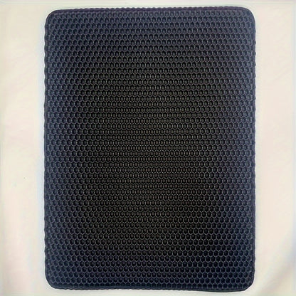 Cat Litter Mat Honeycomb Double Layer – Waterproof Urine-Proof Washable Litter Trapping Mat, Reduces Scatter & Easy to Clean