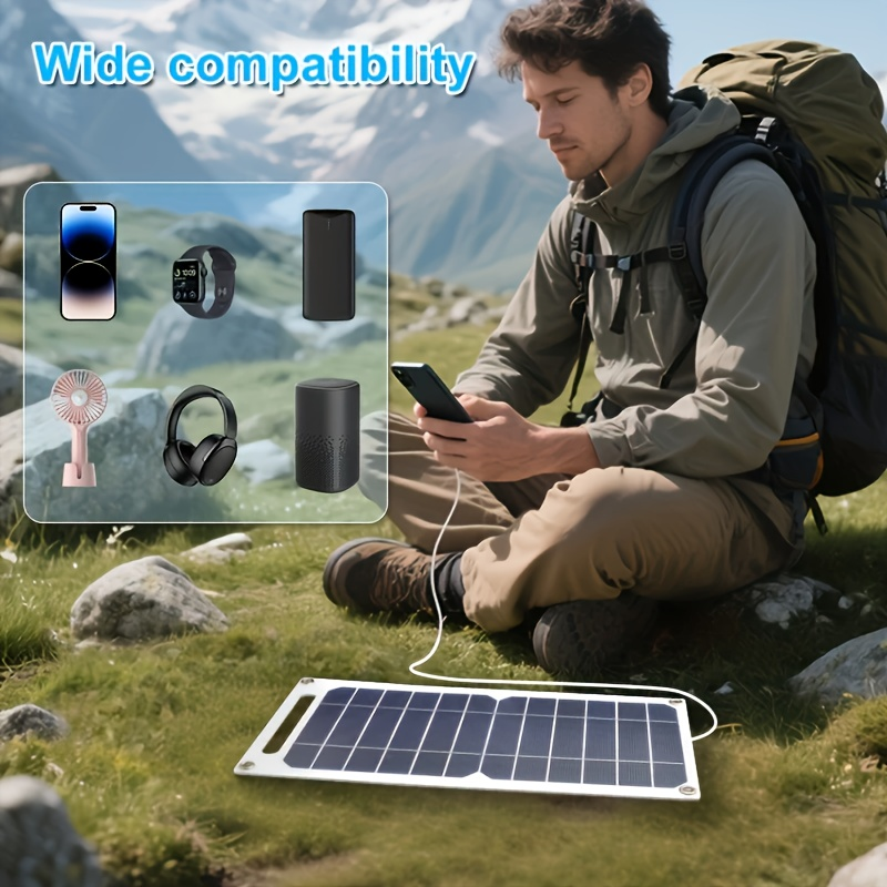 Solar Charging Panel 4W 10W Compact Single-Crystal Monocrystalline Micro USB for Mobile Phone for an Everyday Personal Care Routine
