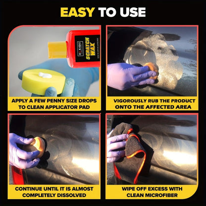 Car Scratch Remover Paste Kit – Clear Coat Scratch Eraser for Light Surface Marks & Swirl Marks, Car Paint Repair Paste | 150ml or 2-Bottle