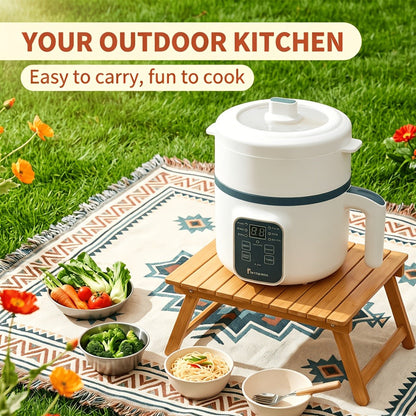 Electric Hot Pot 1.7L Multifunctional for Entryways, Bedrooms and Living Spaces, with the Listed Configuration