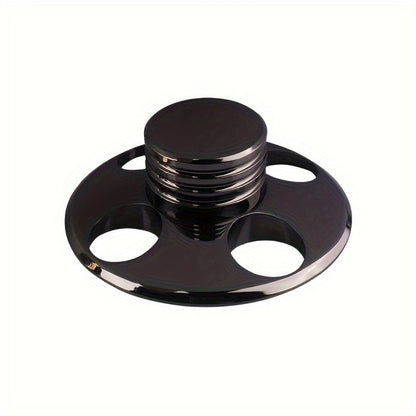 Vinyl Record Weight Stabilizer LP Clamp for Turntables | Metal Disc Stabilizer, Reduces Vibration & Noise, Polished Stainless Steel