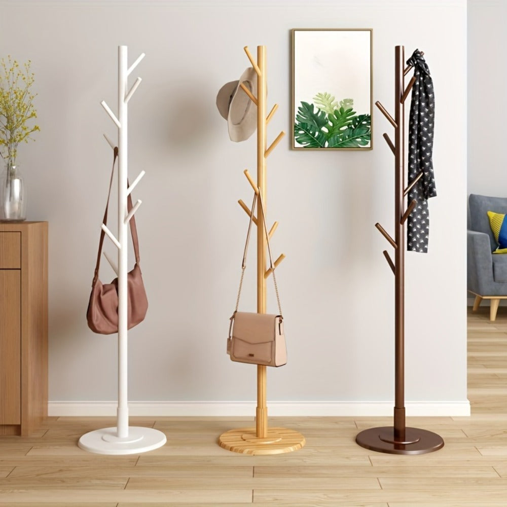 Coat Rack Freestanding Floor Standing - Vertical Clothes Hanger Stand for Bedroom Entryway Living Room Hallway