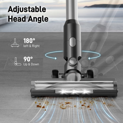 Stick Vacuum Cleaner 70Kpa MAX Suction Cordless & Corded 8-in-1 Handheld Vacuum for Hard Floors, Carpets & Pet Hair