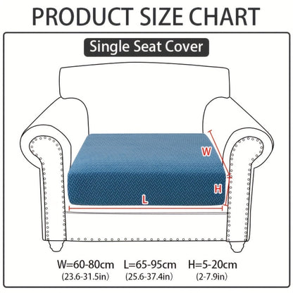 Sofa Cover Sectional Panel Options for Single to 4 Seats, Chaise, Armrest Pair or Backrest in Five Colors