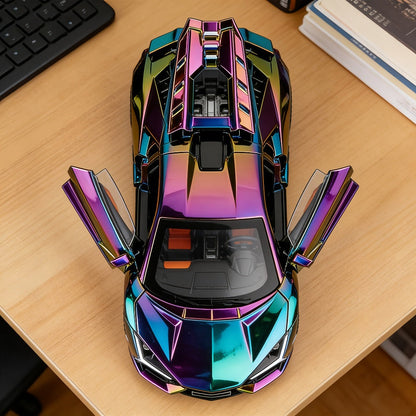 1:24 Scale Die-Cast Sports Car Model Collectible - Zinc Alloy Static Ornament with Realistic Details