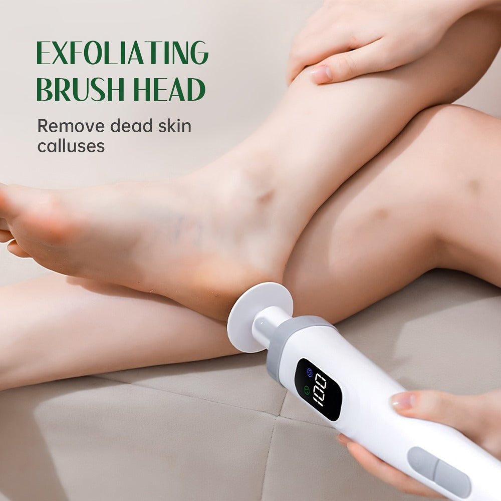 Electric Body Scrubber Brush 3 Replaceable Heads Dual Speed Shower Back Cleaner Exfoliating Skin Cleansing for Home or Salon Spa Use