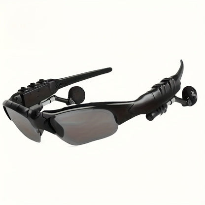 Open Ear Bluetooth Audio Glasses with Built-In Earbuds, Wireless Smart Sunglasses for Music & Hands-Free Calls