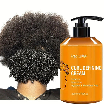 280ml Curl Styling Cream in Orange Pump Bottle with Argan Oil and Glycerin Listed in Product Record