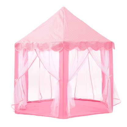 Pink Princess Hexagon Play Tent for Girls Indoor Dream Castle with Gauze with the Listed Color, Size or Set Options for Everyday Use
