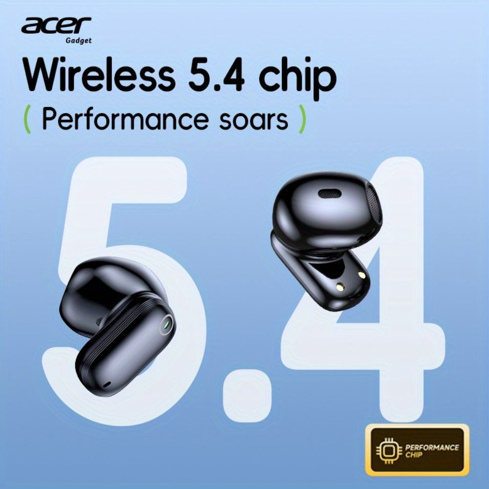 Wireless Earbuds Acer OHR501 Bluetooth 5.4 Semi-In-Ear with Touch Controls, Type-C Case and Eight Colors