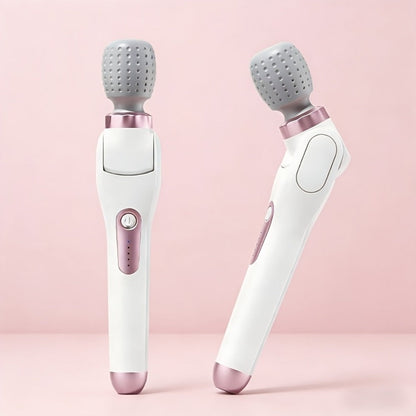 Electric Handheld Massager 180° Foldable Massage Stick, 5-Speed Vibration USB Rechargeable Rotating Head