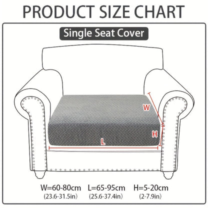 Sofa Cover Sectional Panel Options for Single to 4 Seats, Chaise, Armrest Pair or Backrest in Five Colors