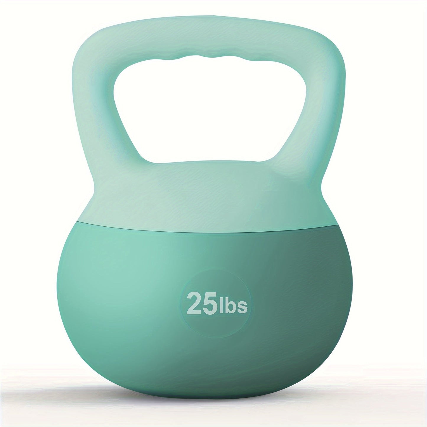 Soft PVC Kettlebell Iron Sand Filled – Wide Non-Slip Handle, 10 to 25 lbs, Safe for Home Use – Strength Training Weights for Women &