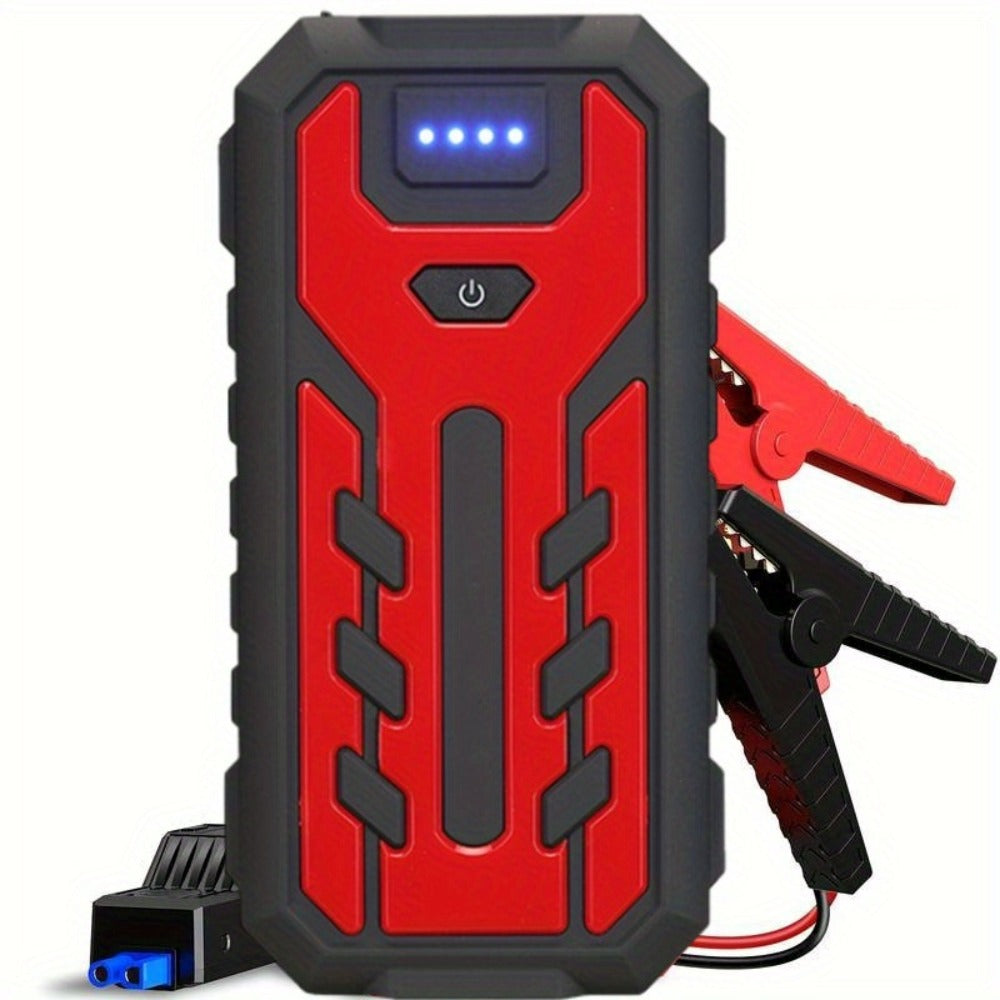 Upgraded 7-in-1 Portable Car Jump Starter – Multifunctional Emergency Battery Booster for 12V Vehicles Up to 2.64gal Gas / 2.38gal Diesel
