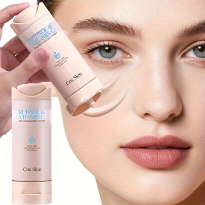 Face Cream Retinol and Vitamin C Formula with Lightweight, Fast-Absorbing Finish for Morning or Night Use