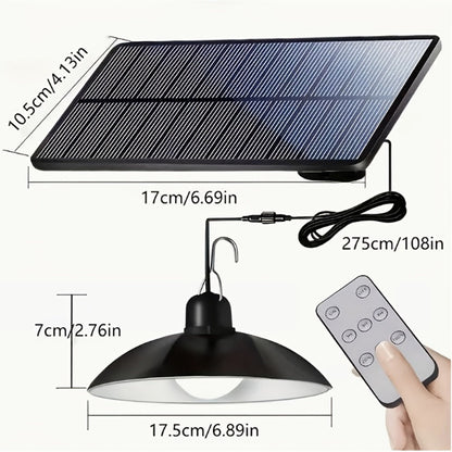 Solar Pendant Light Indoor Outdoor Hanging Light Fixture 3200mAh Rechargeable - 3 Brightness for an Everyday Personal Care Routine