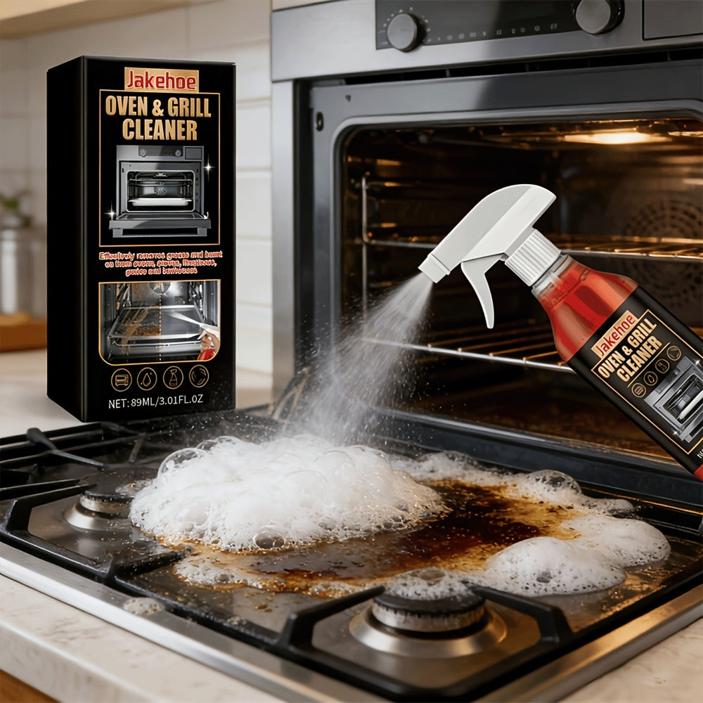 Oven Cleaner Foam Spray 3-Pack Stove & Grill Degreaser Removes Stubborn Baked-On Grease for Home Cooking, Dining and Outdoor Meals