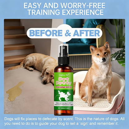Puppy Potty Training Spray – Pheromone-Inspired Indoor Spot Guidance for Dogs & Cats, Helps Puppies & Kittens Recognize the Right Bathroom