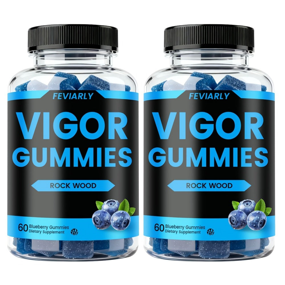 Men's Performance Gummies with Shilajit, Maca & Blueberry, Male Drive, Strength & Stamina Supplement