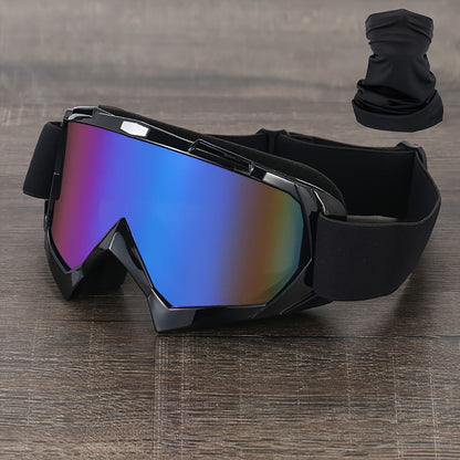 Thirty-Style NAFEIB Ski Goggle and Matching Headwear Set with Mirrored, Clear, Silver and Gray Lens Options