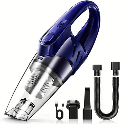 Model 807 Cordless Car Vacuum Cleaner with 6000Pa Pictured Rating, Five Accessories and Six Color Configurations