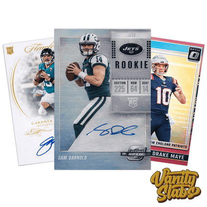 Sports Trading Cards, NFL Three-Card Sleeved Mystery Pack with Panini Football Artwork for Collectors
