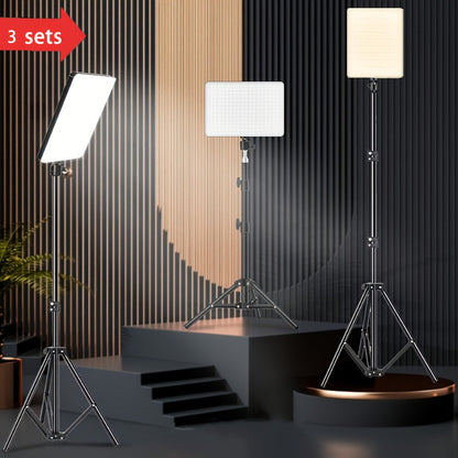 Square LED Ring Light Kit 10 Inch with 63" Adjustable Tripod Stand & Phone Holder for an Everyday Personal Care Routine