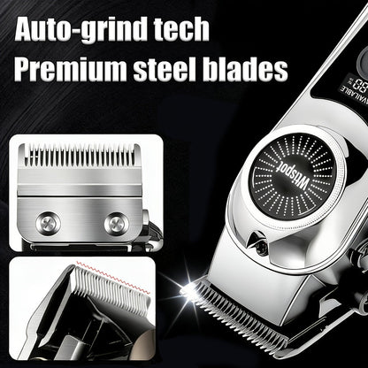 3-in-1 Grooming Kit for Men – Electric Hair Clipper, Nose Hair Trimmer & Shaver Set, USB Rechargeable Lithium Battery Cordless