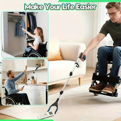 Reacher Grabber Tool Foldable with Magnetic Tip – Long Reach Pickup Helper for Seniors, Lightweight Picker Upper for Home, Kitchen, Garden