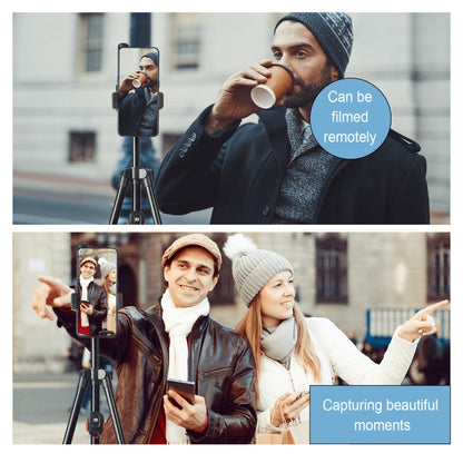 55 Inch Aluminum Tripod with Pistol Grip Head | Dual-Use Phone & Camera Travel Stand for iPhone Android DSLR Mirrorless Action Cam