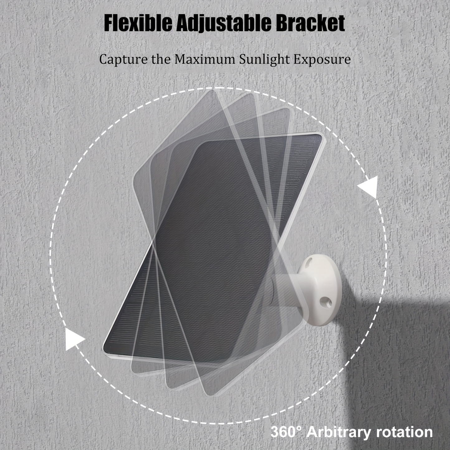 Solar Panel Charger for Security Camera 7W 360° Adjustable USB-C Micro USB Outdoor Continuous for an Everyday Personal Care Routine