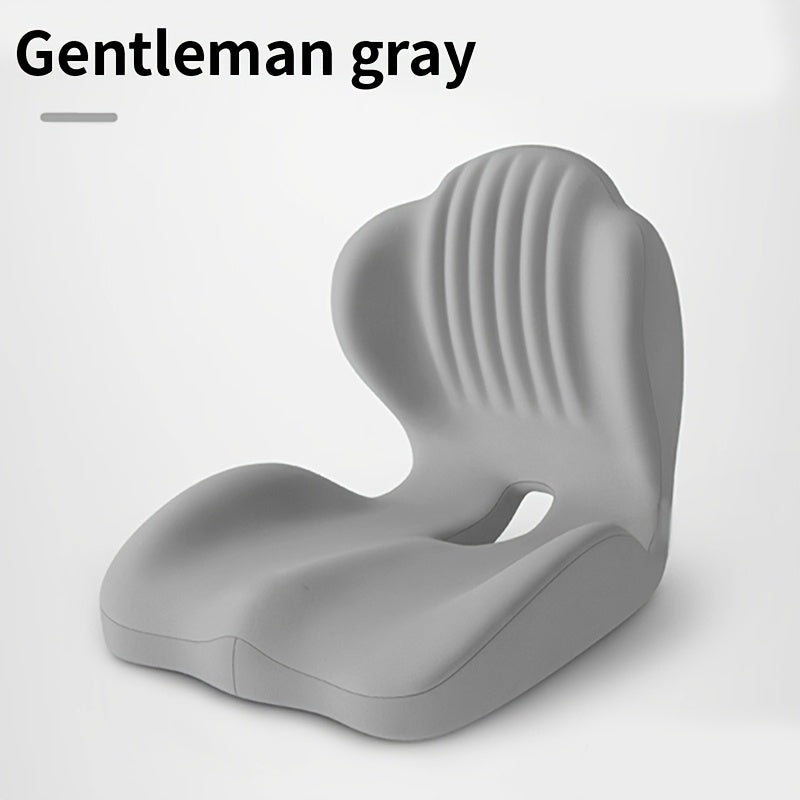 Memory Foam Seat Cushion Ergonomic with Back Support & Breathable Hollow Design – Comfortable Chair Pad for Office, Car Seat & Long Sitting