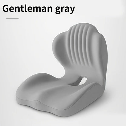 Memory Foam Seat Cushion Ergonomic with Back Support & Breathable Hollow Design – Comfortable Chair Pad for Office, Car Seat & Long Sitting