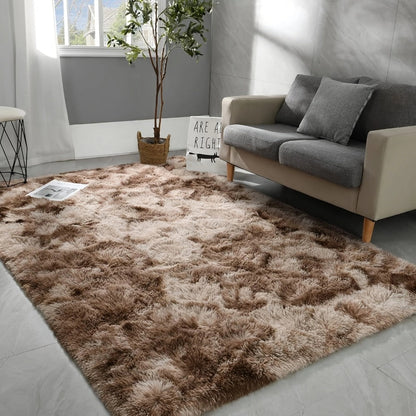 Non-Slip Area Rug Fluffy Soft Carpet – Modern Home Decor Floor Mat for Living Room, Bedroom, Kitchen & Bathroom | Easy Clean Cute Plush Rug