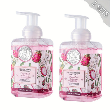 Foaming Hand Soap 500ml Moisturizing Gentle Foam Soap 8 Scents Vanilla Coconut Citrus Floral Fruity Deeply Hydrating Soft Hands All Skin